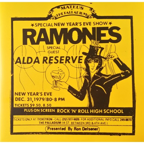 Виниловая пластинка WM Ramones Live At The Palladium, New York, Ny (12/31/79) (RSD2019/Limited 180 Gram Numbered Black Vinyl)