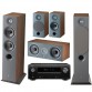 Комплект домашнего кинотеатра Focal Chora Set 5.0 (816+806+Center) Dark Wood + Denon AVR-X2600H black