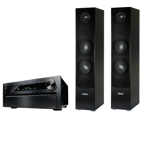 Canton GLE 490.2 black + Onkyo TX-NR828 black