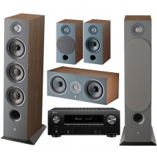 Комплект домашнего кинотеатра Focal Chora Set 5.0 (826+806+Center) Dark Wood + Denon AVR-X2600H black