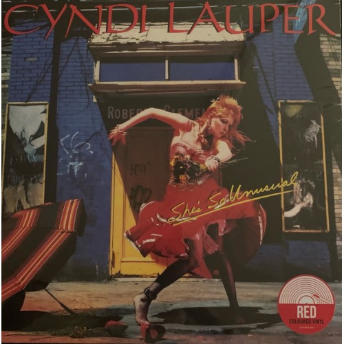 Виниловая пластинка Cyndi Lauper — SHE'S SO UNUSUAL (National Album Day 2020 / Limited Solid Red Vinyl)