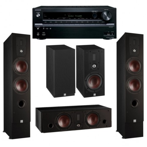 Onkyo TX-NR636 black + Dali IKON 6 mk2 black ash + Dali IKON 1 MK2 black ash + Dali IKON Vokal 2 mk2 black ash