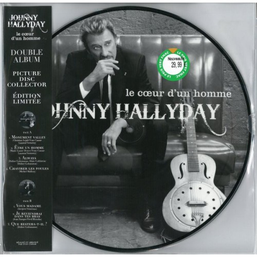 Виниловая пластинка Johnny Hallyday LE COEUR D'UN HOMME (180 Gram/Picture disc)