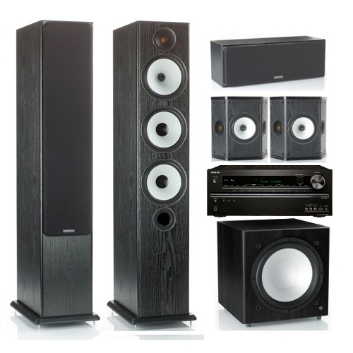 Домашний кинотеатр Monitor Audio Bronze BX6 AV10 + Onkyo TX-NR626