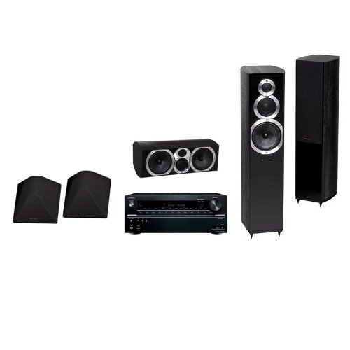 Wharfedale Diamond 10.5 blackwood + Diamond 10 CM blackwood + WH-DFS blackwood + Onkyo TX-NR636 black