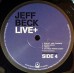 Виниловая пластинка Jeff Beck LIVE+ (180 Gram)