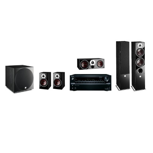 Dali Zensor 7 black ash + Zensor Vokal Black Ash + Zensor 3 black ash + SUB E-12 F black + Onkyo TX-NR737 black