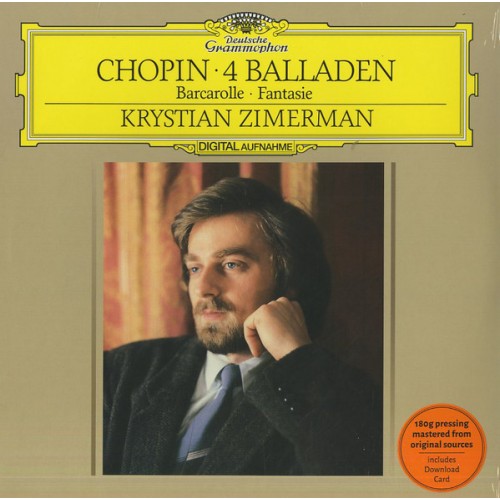 Виниловая пластинка Krystian Zimerman, Chopin: 4 Ballads; Barcarolle; Fantasie