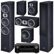 Комплект домашнего кинотеатра Heco Victa Prime 702 Set 5.1 (702+302+102+252 A) black + Denon AVR-X2600H black