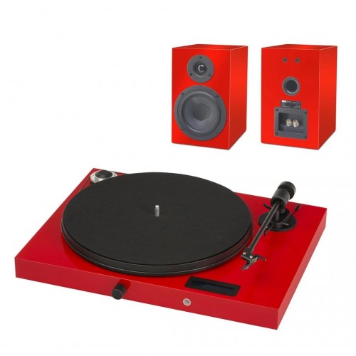 Комплект Pro-Ject Set Juke Box E + Speaker Box 5 red/red