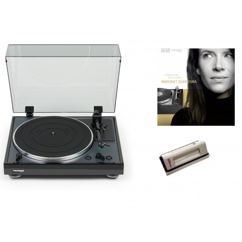 Комплект Thorens TD 102 A black + CLEANING VELVET + LP Margriet Sjoerdsma – A Tribute To Eva Cassidy