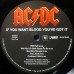 Виниловая пластинка AC/DC IF YOU WANT BLOOD YOU'VE GOT IT (Remastered/180 Gram)