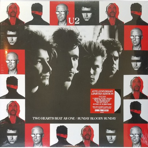 Виниловая пластинка U2 - TWO HEARTS BEAT AS ONE - SUNDAY BLOODY SUNDAY - RSD 2023 RELEASE (WHITE LP)