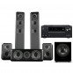 Комплект домашнего кинотеатра Onkyo TX-NR686 black + Wharfedale Diamond 330 + 310 + 300C + WH-D10 Blackwood