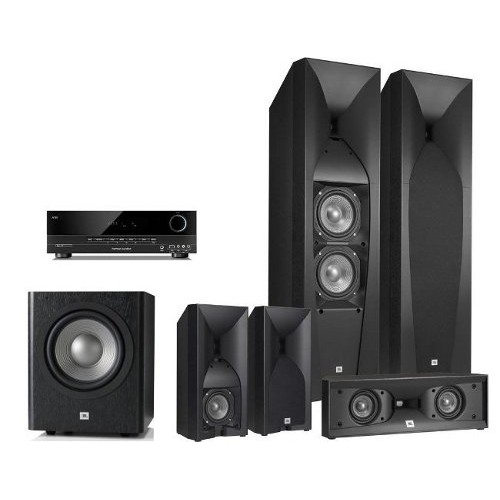 Домашний кинотеатр JBL STUDIO 590 + 520C + 530 + SUB260PBK/230 + Harman/Kardon AVR 70