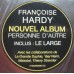 Виниловая пластинка PLG Francoise Hardy Personne D'Autre (Black Vinyl)