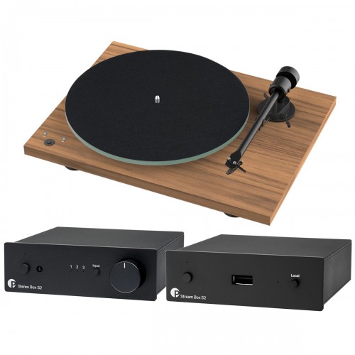 Комплект Pro-Ject T1 Phono SB+Stream Box S2+Stereo Box S2 Walnut/Black