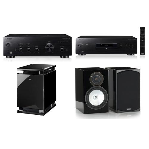 Домашний кинотеатр Pioneer PD-30-K + A-50 K + Monitor Audio Silver RX1 + Elac SUB 2040 ESP