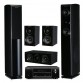 Домашний кинотеатр Wharfedale Obsidian 600 Cinema Pack blackwood + AV Ресивер Denon AVR-X500