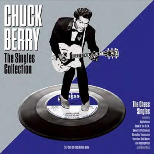 Виниловая пластинка FAT CHUCK BERRY, THE SINGLES COLLECTION (180 Gram White Vinyl)