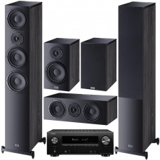 Комплект домашнего кинотеатра Heco Aurora 700 Set 5.0 (700+300+Center) black + Denon AVR-X2600H black