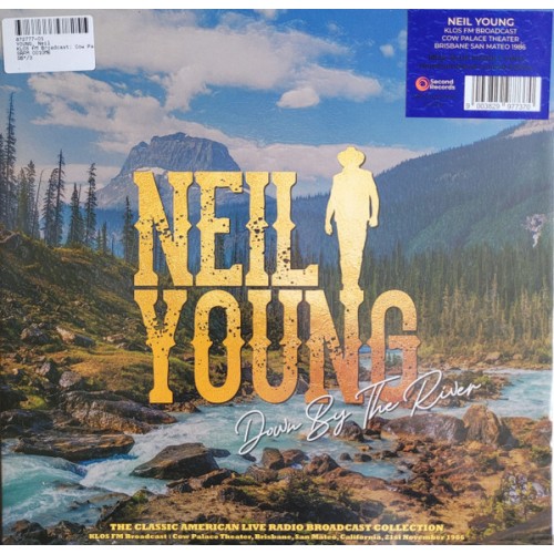 Виниловая пластинка YOUNG NEIL - DOWN BY THE RIVER - COW PALACE THEATER 1986 (BLUE MARBLE VINYL) (LP)