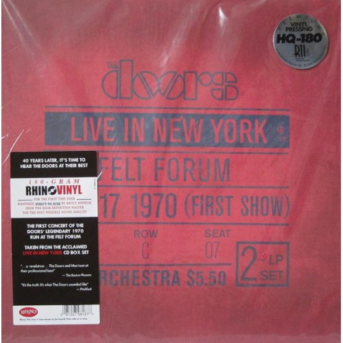 Виниловая пластинка WM The Doors Live In New York (180 Gram/Gatefold/Remastered)