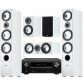 Комплект домашнего кинотеатра Canton GLE Set 5.0 (490.2+456.2+426.2) white + Denon AVR-X2600H black