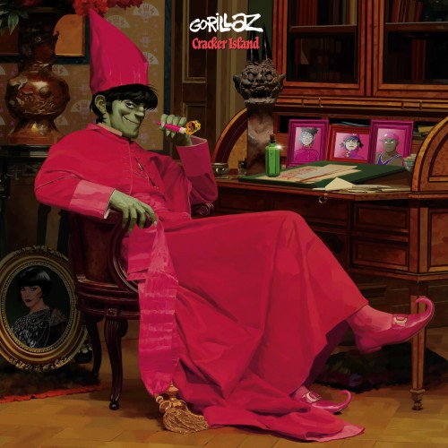 Виниловая пластинка Gorillaz - Cracker Island (RSD2024, Deluxe Pink & Magenta Vinyl 2LP)