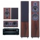 Домашний кинотеатр Denon AVR-1713 black + Wharfedale Diamond 9.5 rosewood + Wharfedale Diamond 9.0 rosewood + Wharfedale Diamond 9 CS rosewood