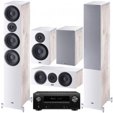 Комплект домашнего кинотеатра Heco Aurora 700 Set 5.0 (700+300+Center) white + Denon AVR-X2600H black