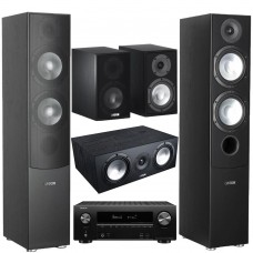 Комплект домашнего кинотеатра Canton GLE Set 5.0 (470.2+456.2+420.2) black + Denon AVR-X2600H black