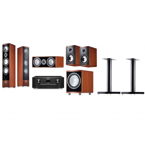 Комплект домашнего кинотеатра Marantz SR6015 Black + Canton + Ergo 690 + Ergo 620 + Ergo 655 CM + SUB 650 cherry + LS 660 black