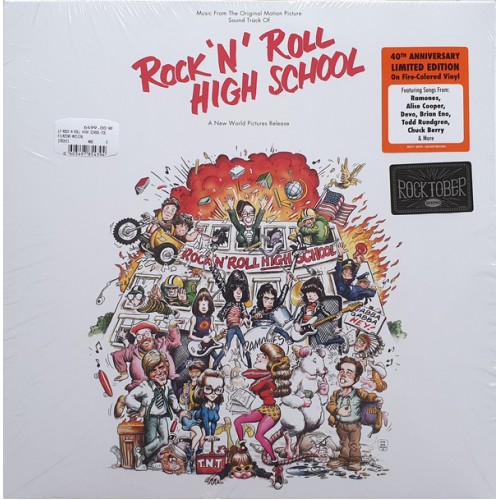 Виниловая пластинка WM VARIOUS ARTISTS, ROCK N ROLL HIGH SCHOOL (MUSIC FROM THE ORIGINAL MOTION PICTURE SOUNDTRACK) (Rocktober 2019 / Limited Fire Color Vinyl)