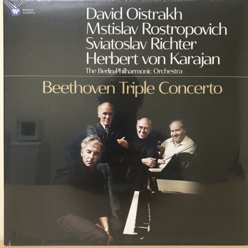 Виниловая пластинка WMC DAVID OISTRAKH, MSTISLAV ROSTROPOVICH, SVIATOSLAV RICHTER, BERLINER PHILHARMONIKER/HERBERT VON KARAJAN, BEETHOVEN: TRIPLE CONCERTO (LP 180 GR. gatefold - black vinyl - no download code)