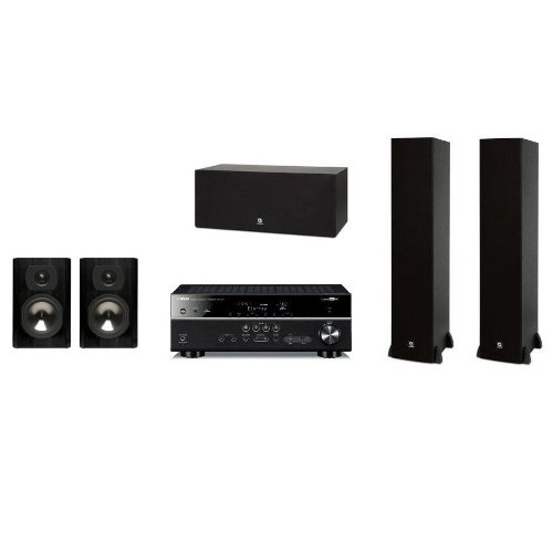 Boston Acoustics CS260 II black + CS23II black + CS225C II black + Yamaha RX-V477 black