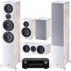 Комплект домашнего кинотеатра Heco Aurora 1000 Set 5.0 (1000+300+Center) white + Denon AVR-X2600H black