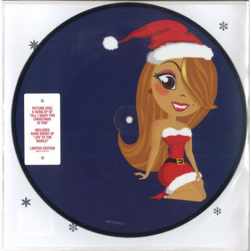 Виниловая пластинка Mariah Carey ALL I WANT FOR CHRISTMAS IS YOU / JOY TO THE WORLD (10" Picture vinyl)