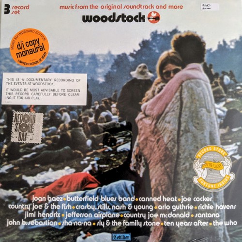 Виниловая пластинка WM VARIOUS ARTISTS, WOODSTOCK: MUSIC FROM THE ORIGINAL SOUNDTRACK AND MORE, VOL. 1 (RSD2019/Limited 180 Gram Black Vinyl)